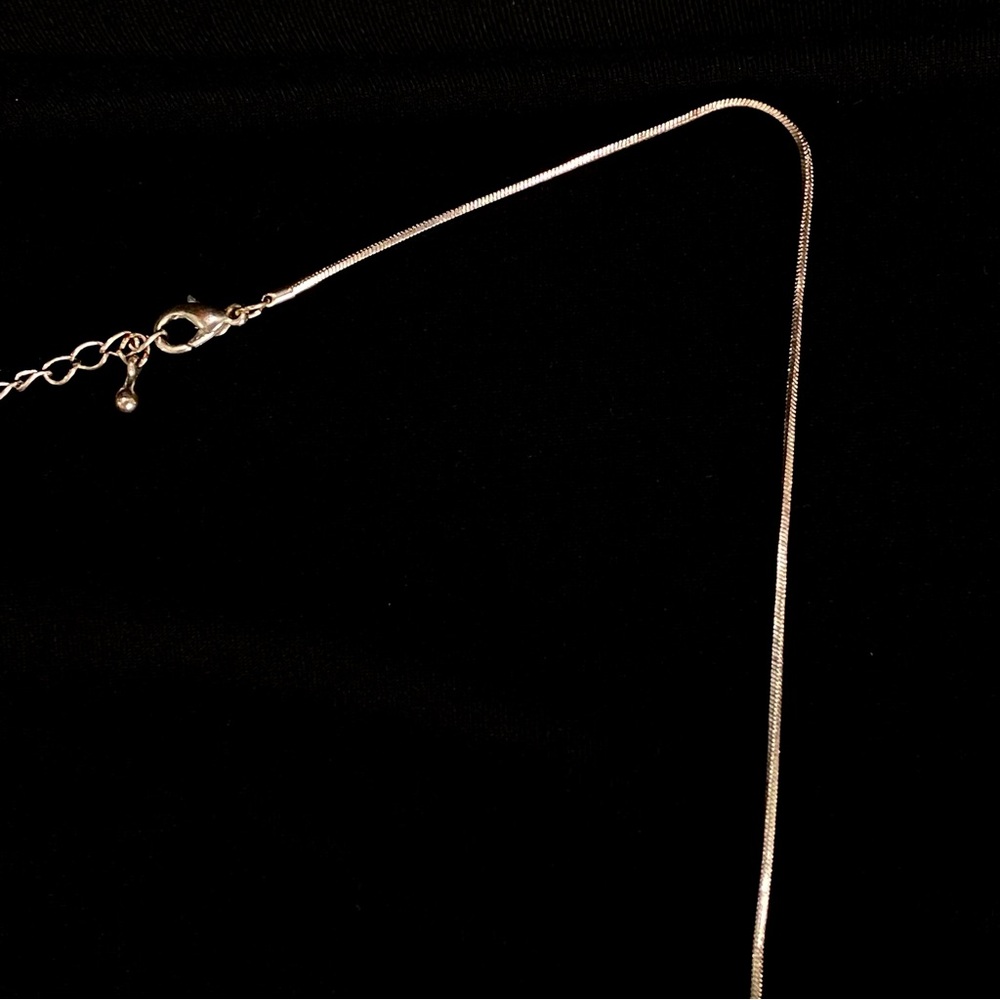 Silver-Tone Multistone Circular Pendant Necklace - Picture 3 of 4